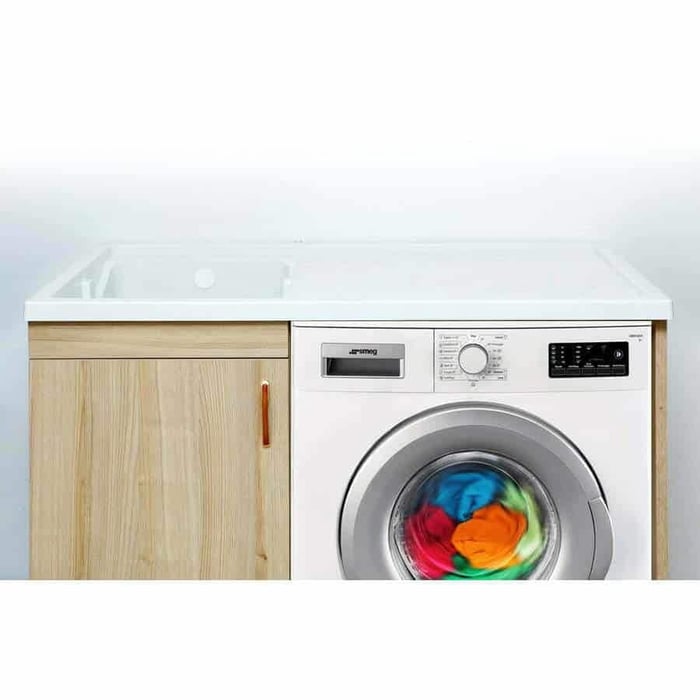 Mobile lavatoio e copri lavatrice “Lory” 109 cm 4