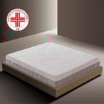 Materasso MALIBÙ, linea High Density, 4 strati Memo Gel e Foam naturale
