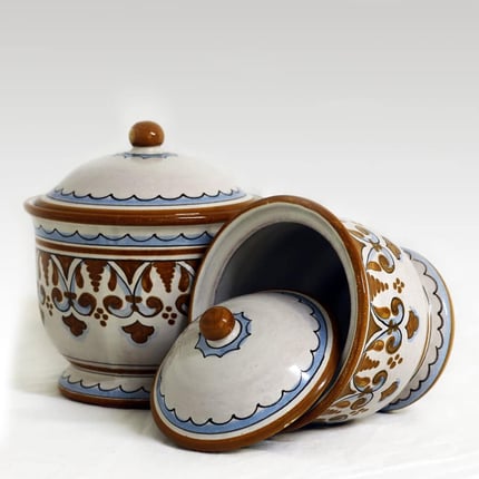 Scultura craquelè "Veliero" in ceramica di Bassano, Michel Leo 13