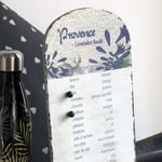 Targa in latta lista della spesa con magneti