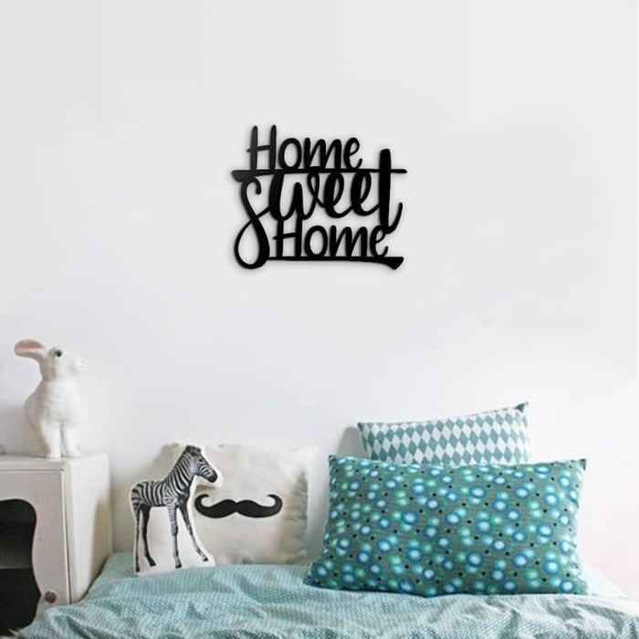 Home Sweet Home - Targa in legno con scritta in inglese Home Sweet Home in legno, per tavolo, porta d'ingresso, 30,5 x 20,3 cm
