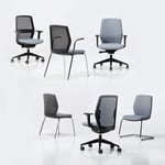 Sedia operativa Zazou, 6 modelli coordinati, LT Form