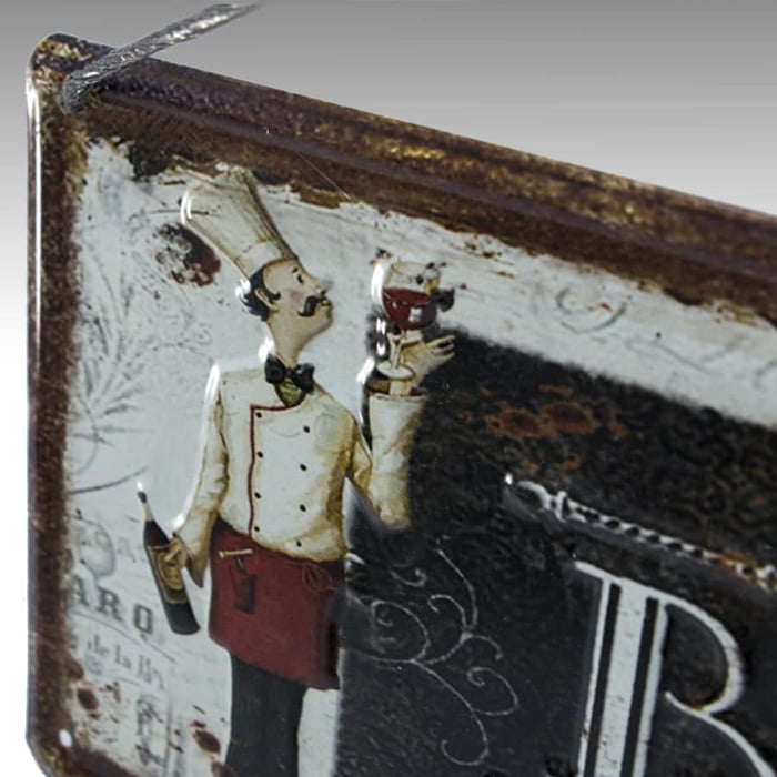 Targhe in latta stile vintage, vari modelli - immagine 1
