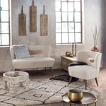 Poltrona Cortina, rivestimento effetto lana, Bizzotto