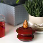 Portacandela in legno con coperchio, riutilizzabile