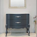 Mobile bagno 2 cassettoni, grigio ral, collezione Giotto