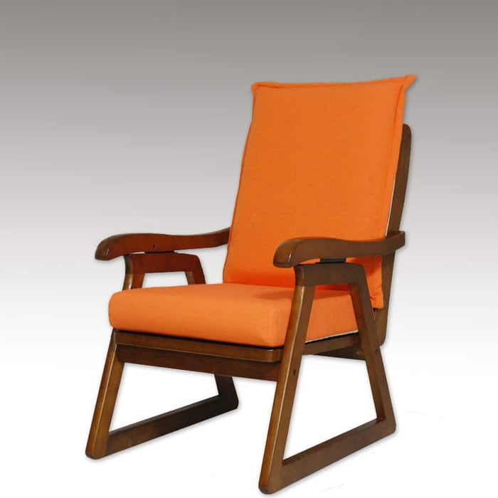 Poltrona Hanna con Struttura in Legno Massello - Berto Salotti