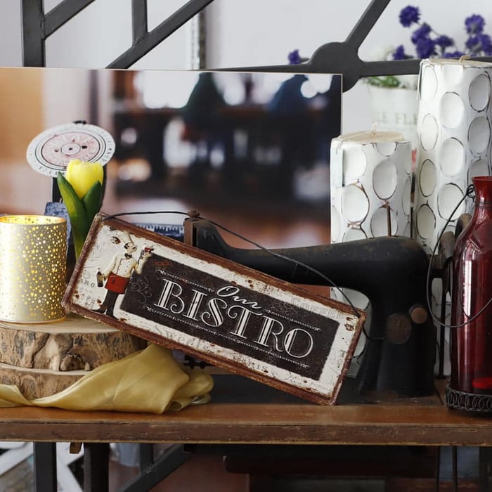 Targhe in latta stile vintage, vari modelli - immagine 2