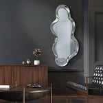 Specchio Somnia con cornice lamina argento, Schuller