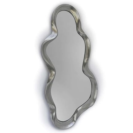 Specchio Bubble con doppia cornice in metallo oro o nero 23