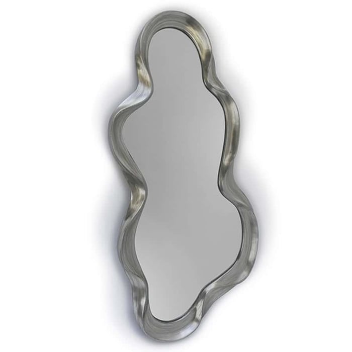 Specchio Somnia con cornice lamina argento, Schuller 2