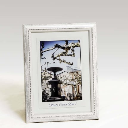 Cornice portafoto da poggio "Rosee" in resina foglia oro, stile barocco 8