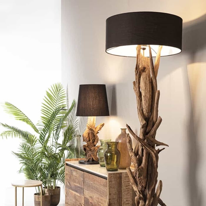 Lampada Bluma in legno teak riciclato, Bizzotto - immagine 6