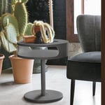 Tavolino da salotto Tapao, legno nero con due ripiani