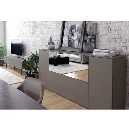 Madia Epik 52 rovere, antracite, grigio 3 ante 2 cassetti 9