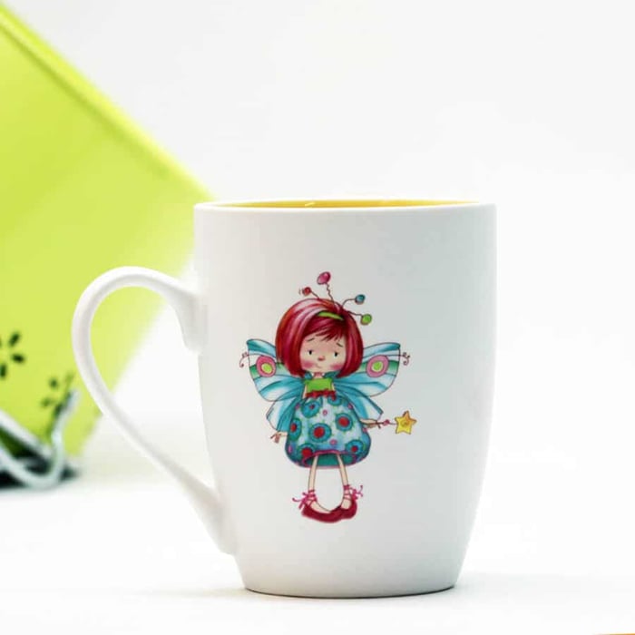 Tazza mug “Fatina” in ceramica - immagine 3