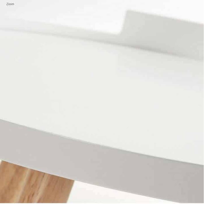Tavolino BRUK legno naturale bianco 3