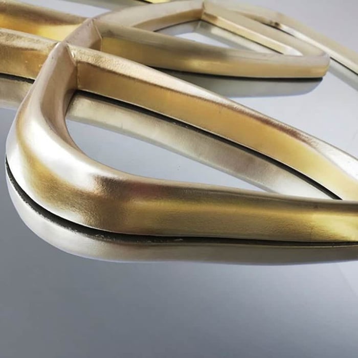 Specchio MORFEO con cornice foglia oro, SCHULLER 4