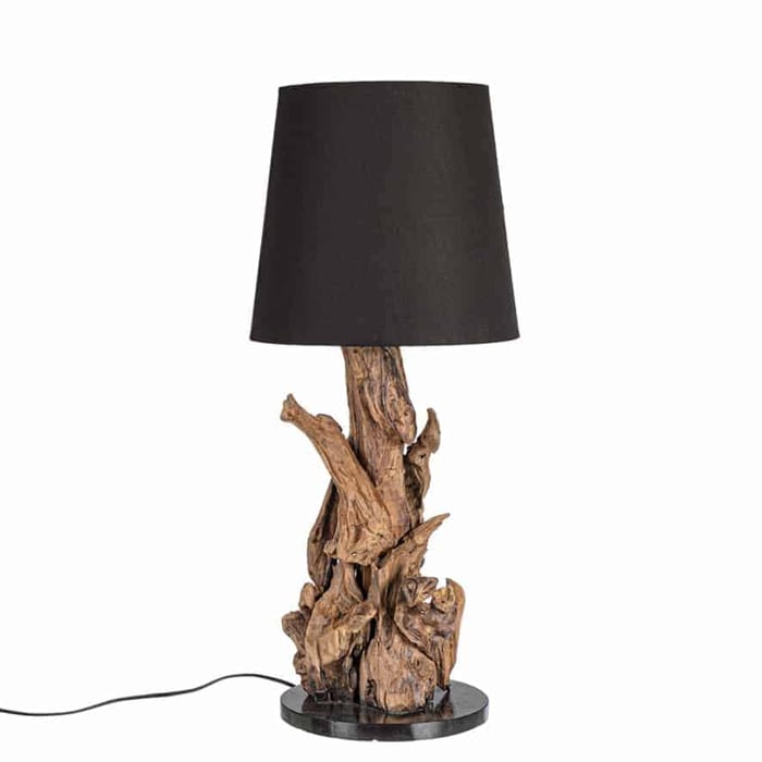 Lampada Bluma in legno teak riciclato, Bizzotto - immagine 3