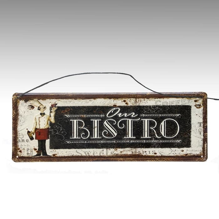 Targhe in latta stile vintage, vari modelli - immagine 3