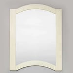 Specchio "Giotto" con cornice in legno massello avorio 5