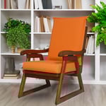 Poltrona reclinabile "Bella" con struttura in legno e cuscini sfoderabili in tessuto