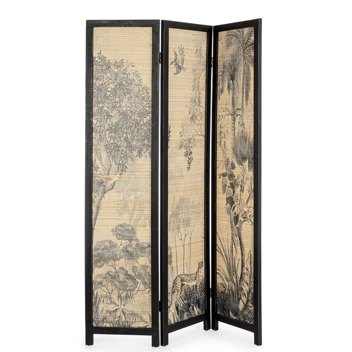 Paravento Namika in Bamboo 3 ante, 120X180H Bizzotto - immagine 1