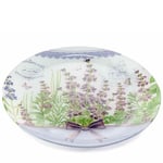 Piatto tondo in vetro colorato, Lavender Love