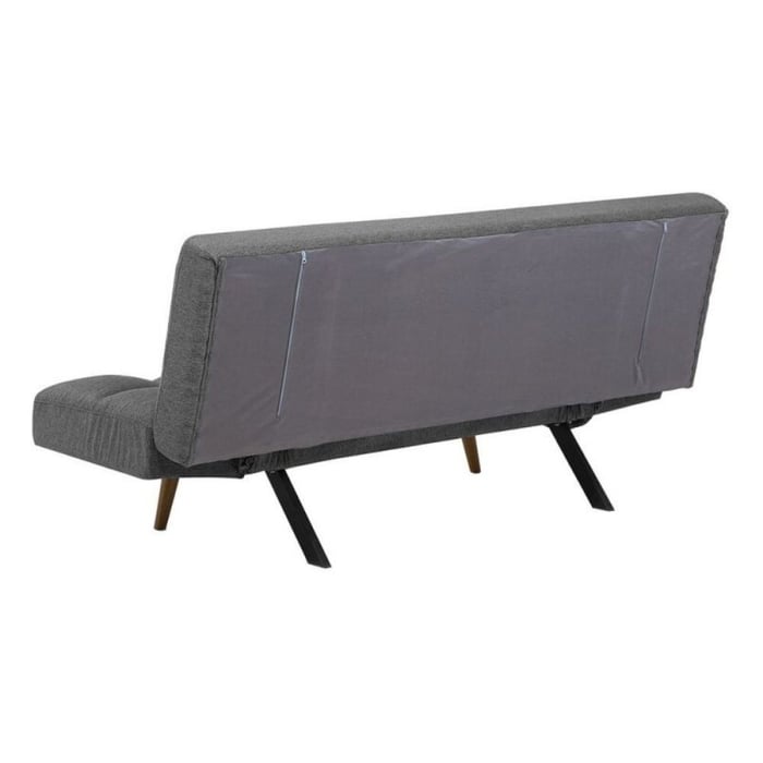 Divano letto Dube con braccioli pieghevoli, tessuto grigio - immagine 3