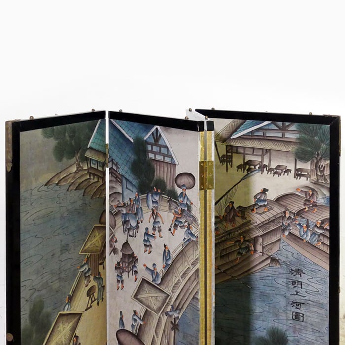Dipinto su seta, vita quotidiana della dinastia Qing - immagine 16