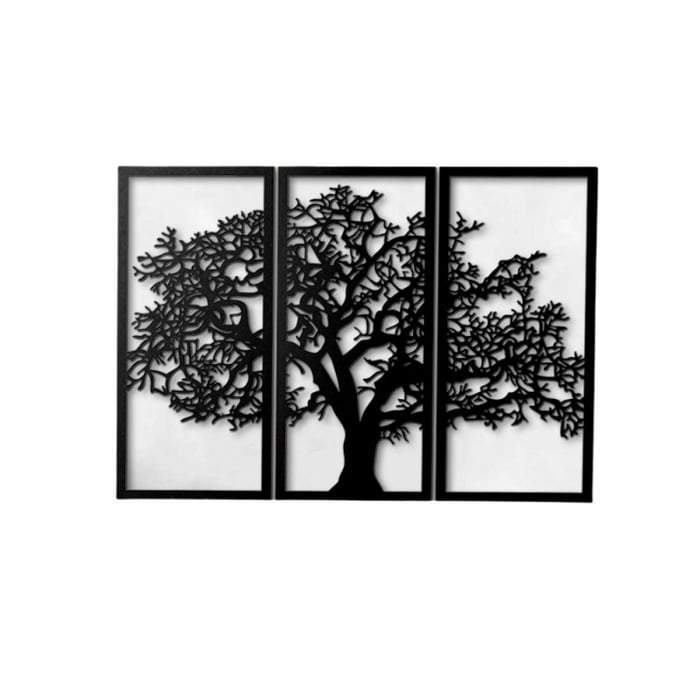 Cornice decorativa in legno "Albero della vita" 125x88 cm - immagine 2