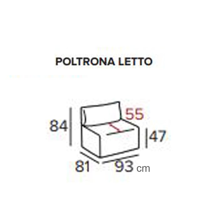 Poltrona letto Gioia, Vitarelax - immagine 6