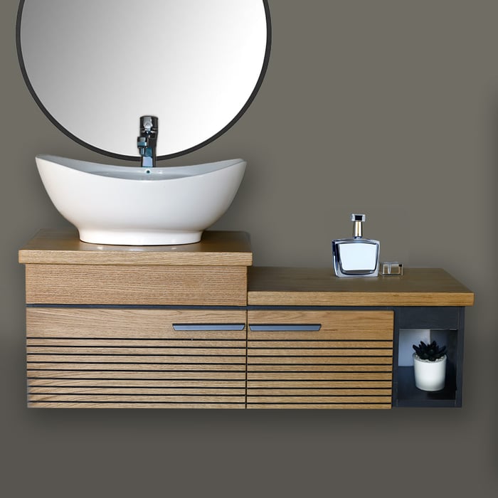 Mobile Bagno Sospeso Cortina con Lavabo da Poggio - immagine 3