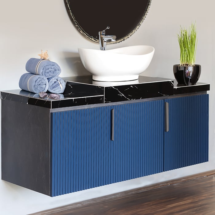 Mobile da bagno Ripples, con vasca da poggio - immagine 1