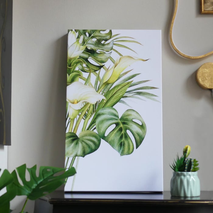 Quadro calle e monstera 1