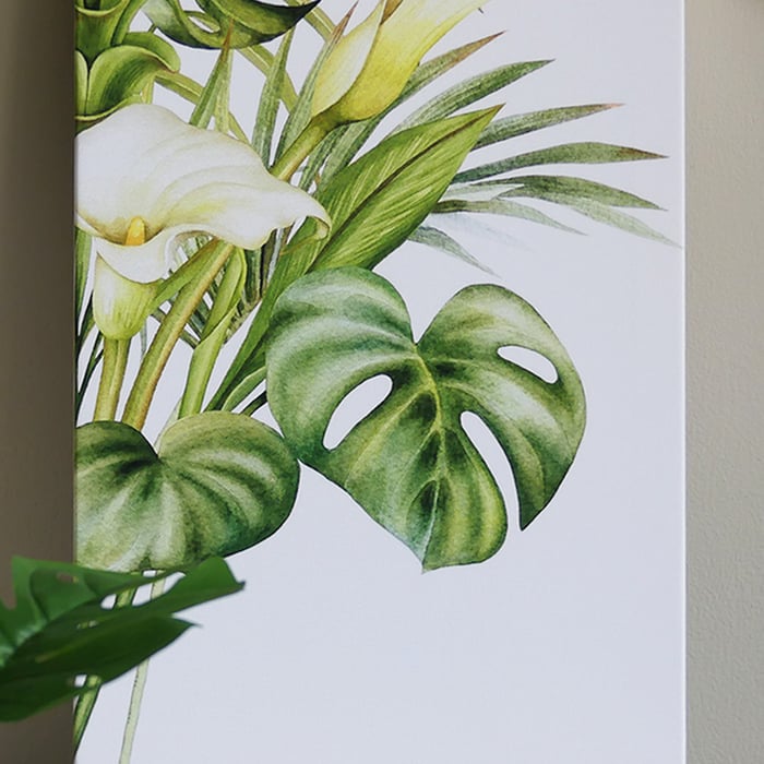 Quadro calle e monstera - immagine 3