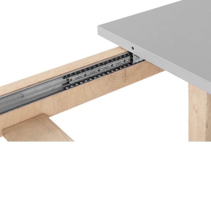 Tavolo allungabile Epik 50A 160x90, rovere grigio - immagine 3