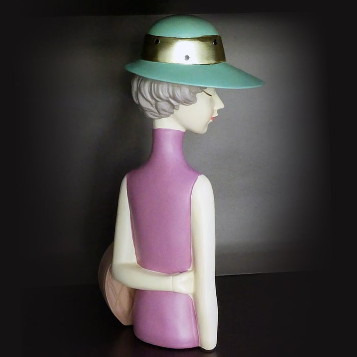 Vaso Lady Chic con cappello e borsa - immagine 4