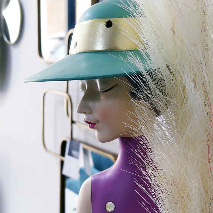 Vaso Lady Chic con cappello e borsa - immagine 5