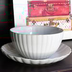 Set prima colazione Pesca, ciotola e piatto piano