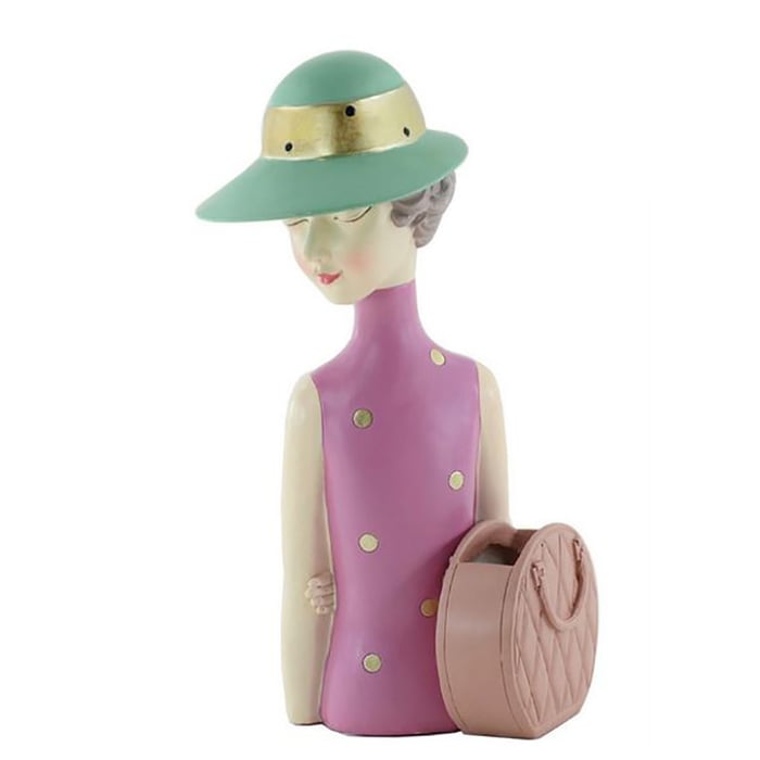 Vaso Lady Chic con cappello e borsa - immagine 9