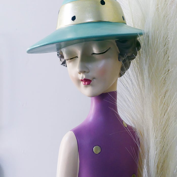 Vaso Lady Chic con cappello e borsa - immagine 7