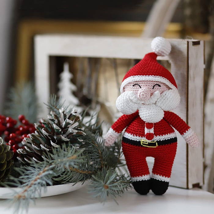 Mr. & Mrs. Babbo Natale, pupazzi amigurumi - immagine 14
