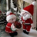 Mr. & Mrs. Babbo Natale, pupazzi amigurumi