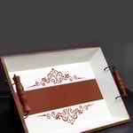Vassoio in legno dipinto a mano, stile Shabby Chic
