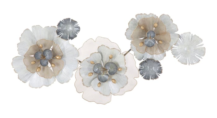 Pannello in ferro flowery cm 116,5x8x58 1