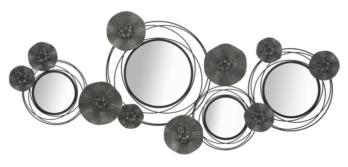 Pannello/specchio dark round cm 117x5,5x49 1