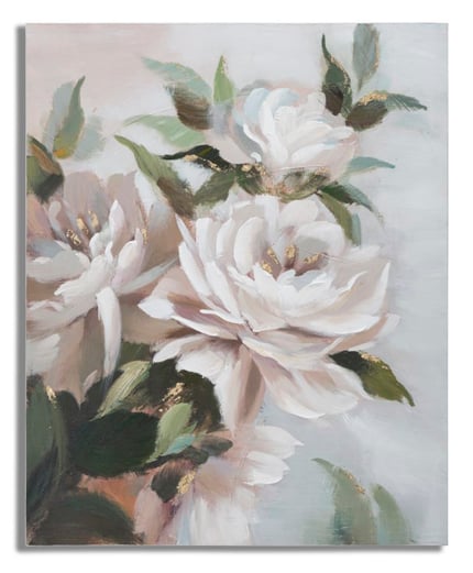 Dipinto su tela white flower -a- cm 90x3,7x90 3