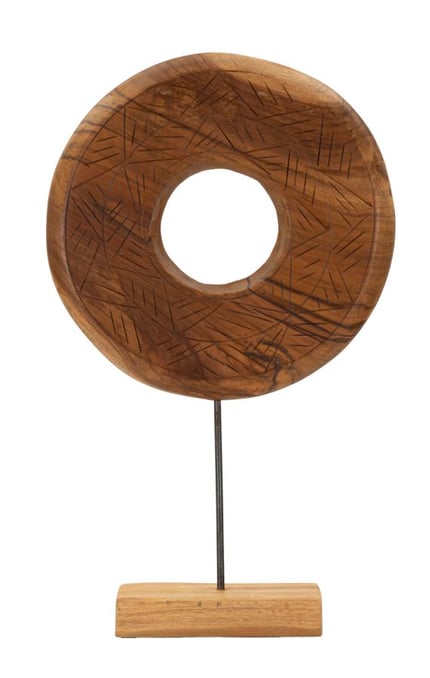 Scultura Dorat In Teak Riciclato Cm 35X10X58 (Pezzi Unici - Non Rip. In Serie)
