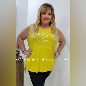 Camiseta Tricorazones Amarilla